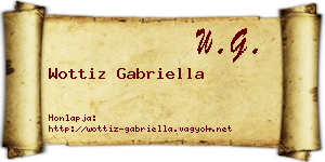 Wottiz Gabriella névjegykártya
